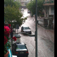 Ποτάμι η οδός Παύλου Μελά στο κέντρο της Κοζάνης! Δείτε φωτογραφίες