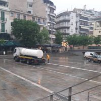 Kοζάνη: Σε επιφυλακή η Πολιτική Προστασία – Καταρρακτώδης βροχή στην πόλη